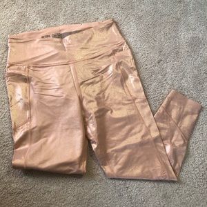 Rose Gold Victoria Sport leggings!